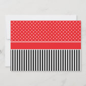 GeburtstagsLadybug Einladung mit Niedlichem kleine (Rückseite)