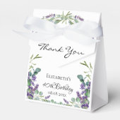 Geburtstagslavender eucalyptus violet vielen Dank Geschenkschachtel (Vorderseite)