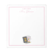 Geburtstagslehrer der zweiten Klasse Notizblock (Vorderseite)