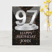 Geburtstagsleuchten zum Hinzufügen einer Namenskar Karte (Gelbe Blume)