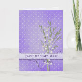 Geburtstagslilie des Tals Karte (Vorderseite)