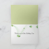 Geburtstagslily des Tales Bouquet Karte (Innenseite)