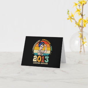 Geburtstagslimitierte Edition Geschenk Mädchenpowe Karte
