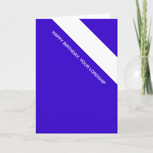 Geburtstagslordschaft Karte