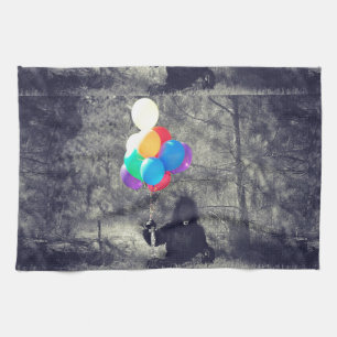 Geburtstagsluftballonaffe Küchentuch