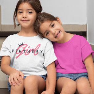 Geburtstagsmädagogik & Kronen, einfach, modern T-Shirt
