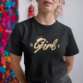 Geburtstagsmädagogik & Kronen, einfach, modern Tri-Blend Shirt