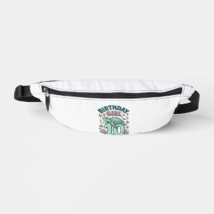 Geburtstagsmädchen 10 Meeresschildkröte Vintage-St Bauchtasche