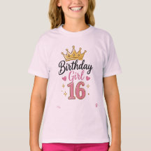 Geburtstagsmädchen 16 Teenie-T-Shirt