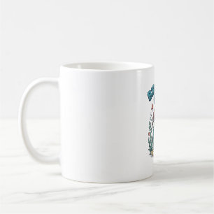 Geburtstagsmädchen 6 Meeresschildkröte Vintage-Par Kaffeetasse