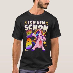 Geburtstagsmädchen 8 Jahre alt, Einhorn, Pop It, D T-Shirt