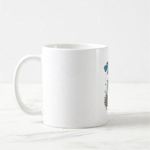 Geburtstagsmädchen 9 Ozean-Schildkröte Vektor-Desi Kaffeetasse