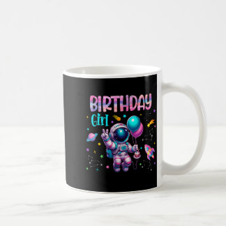 Geburtstagsmädchen-Astronautin Weltraum-Sonnensyst Kaffeetasse