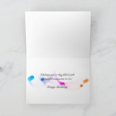 Geburtstagsmädchen-Blume Karte (Innenseite)