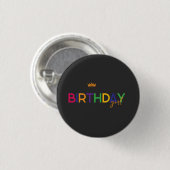 Geburtstagsmädchen Button (Vorne & Hinten)