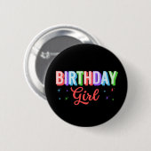 Geburtstagsmädchen Button (Vorne & Hinten)