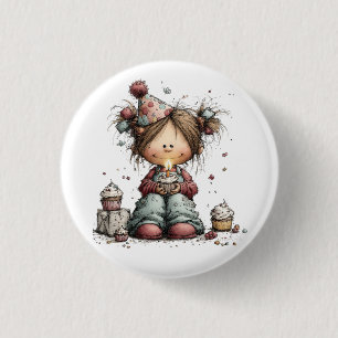 Geburtstagsmädchen button
