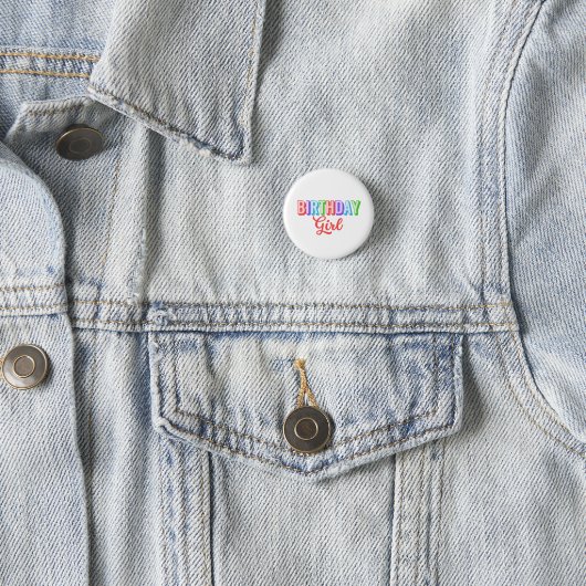 Geburtstagsmädchen  button (Beispiel)