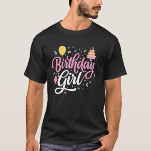 Geburtstagsmädchen-Design mit festlichen Elementen T-Shirt