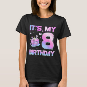 Geburtstagsmädchen Es ist mein 8. Geburtstag 8-Jah T-Shirt
