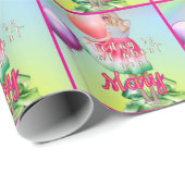 Geburtstagsmädchen  geschenkpapier (Rolleneckpunkt)
