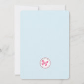 Geburtstagsmädchen in Overalls Redhead Einladung (Rückseite)