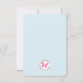 Geburtstagsmädchen in Overalls Redhead Einladung (Rückseite)