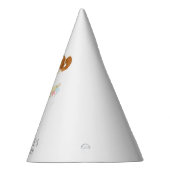 Geburtstagsmädchen in Overalls Redhead Partyhütchen (Rechts)