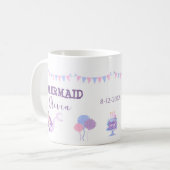 Geburtstagsmädchen lila rosa Tasse (Vorderseite Links)