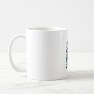 Geburtstagsmädchen Meeresschildkröte Vintage Gravu Kaffeetasse