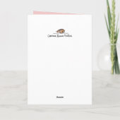 Geburtstagsmädchen mit Sommerhütte Sonnenbrille Bl Karte (Rückseite)