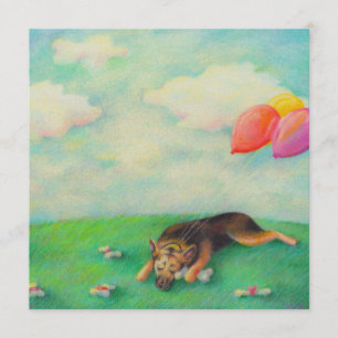 Geburtstagsmädchen niedlicher Spaß und zeichnend K Ankündigung