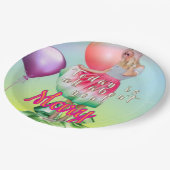 Geburtstagsmädchen  pappteller (Schrägansicht)