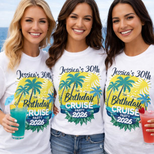 Geburtstagsmädchen-Party Individueller Kreuzfahrt  T-Shirt