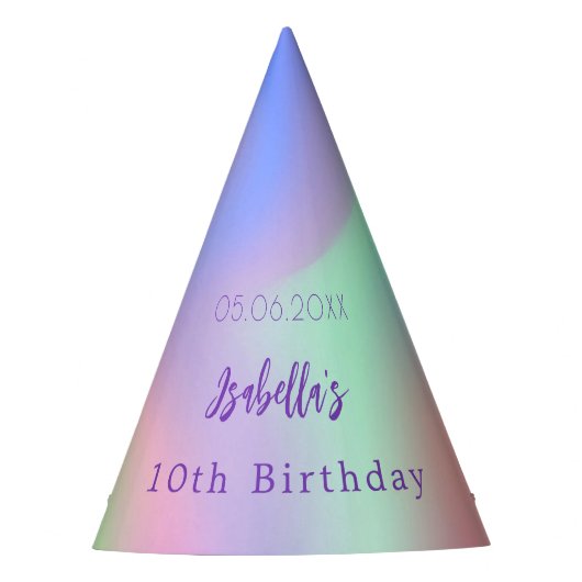 Geburtstagsmädchen Partyhütchen (Vorderseite)