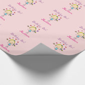 Geburtstagsmädchen Personalisiert Geschenkpapier (Ecke)