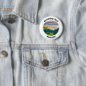 Geburtstagsmädchen Rolling Hills Landschaftsnaturf Button (Beispiel)