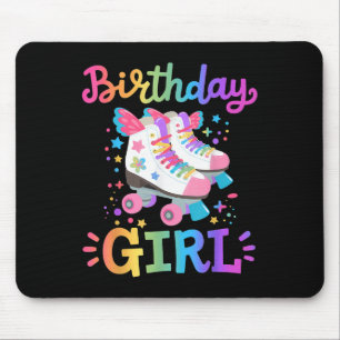 Geburtstagsmädchen Rollschuhe Rollschuhläufer Kind Mousepad