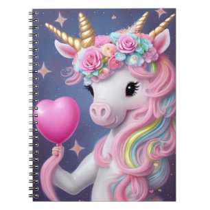 Geburtstagsmädchen Rosa Baby Einhorn  Notizblock