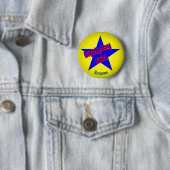 Geburtstagsmädchen Süß Personalisiert Button (Beispiel)