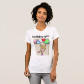 Geburtstagsmädchen. T - Shirt (Vorne ganz)