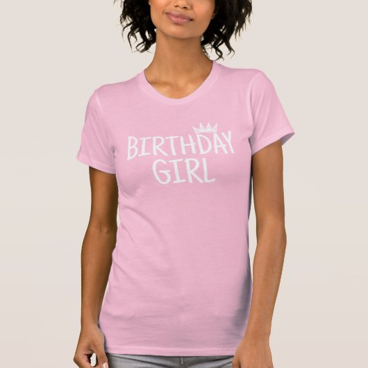 Geburtstagsmädchen T-Shirt (Vorderseite)