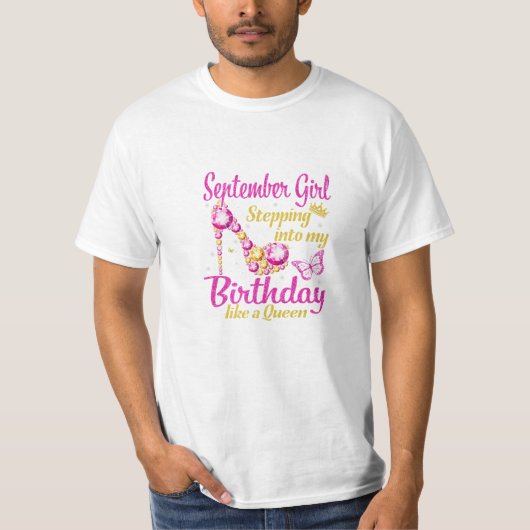 Geburtstagsmädchen T-Shirt (Vorderseite)