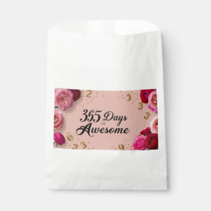 Geburtstagsmagie Blumen-Countdown-Einkaufstüte zum Geschenktütchen