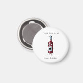 Geburtstagsmagnet, wein themed Magnet. Geburtstag Magnet (Vorderseite/Rückseite)