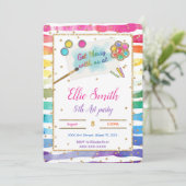 Geburtstagsmalerei Einladung (Stehend Vorderseite)