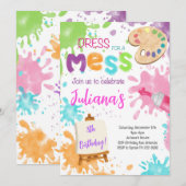 Geburtstagsmalerei Einladung (Vorne/Hinten)