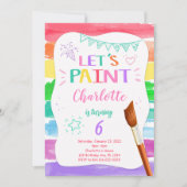 Geburtstagsmalerei Einladung (Vorderseite)