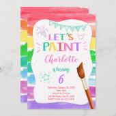 Geburtstagsmalerei Einladung (Vorne/Hinten)