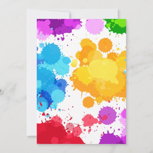 Geburtstagsmalerei Einladung (Rückseite)